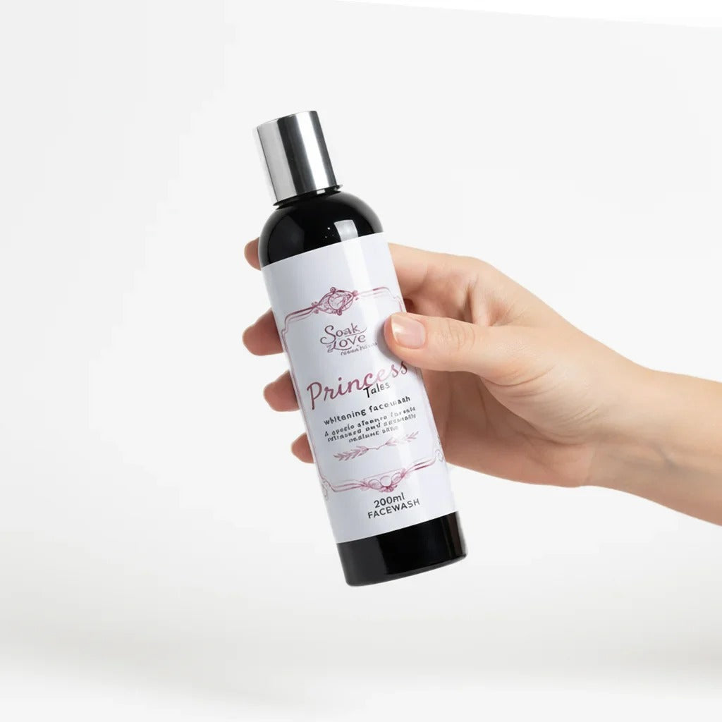 Princess Tales Whitening Face Wash 200ml | Brightening & Gentle Daily Facial Cleanser | Soak In Love