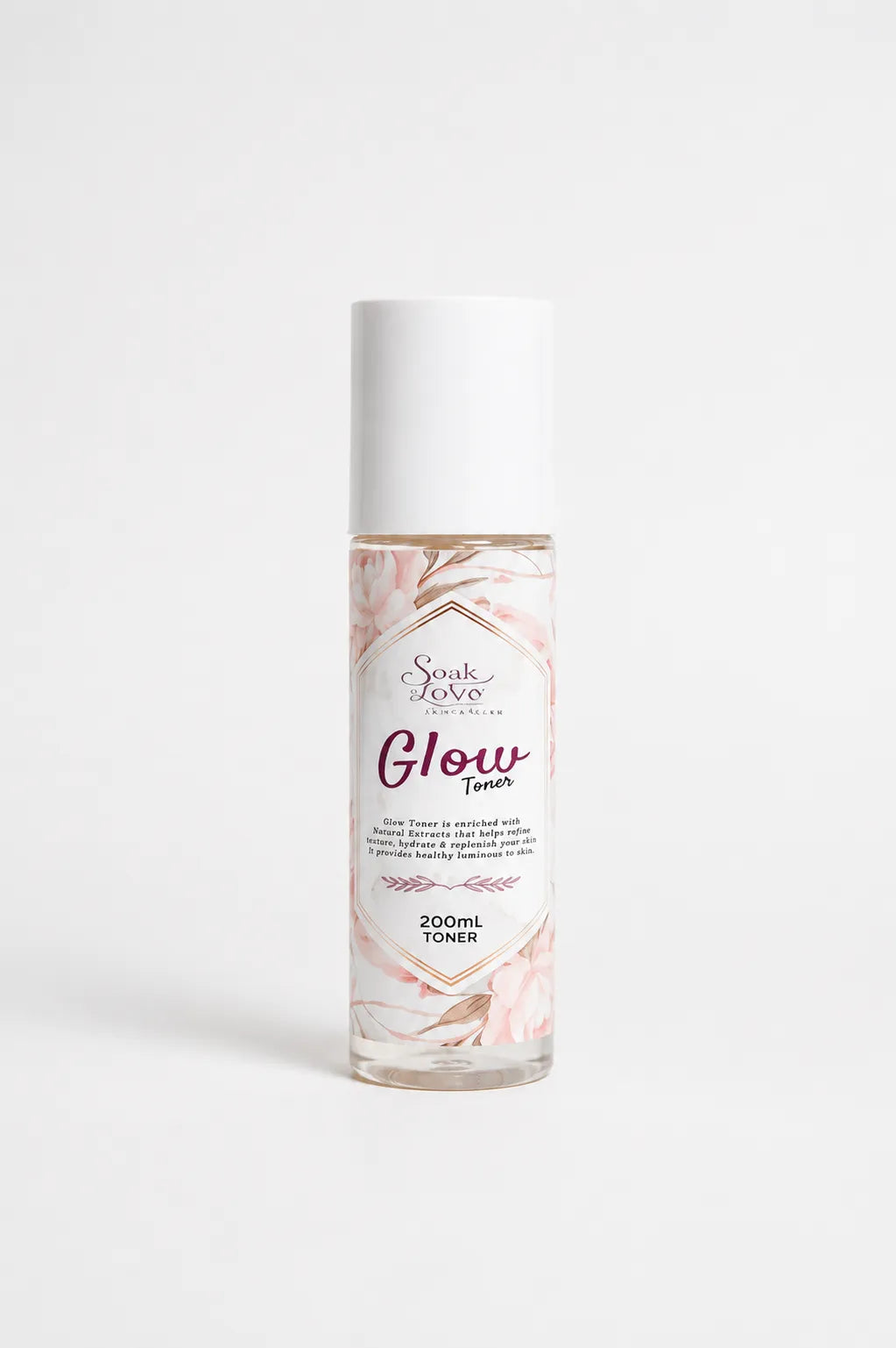 Brightening facial toner bottle for glowing and refreshed skin.