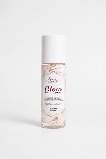Brightening facial toner bottle for glowing and refreshed skin.