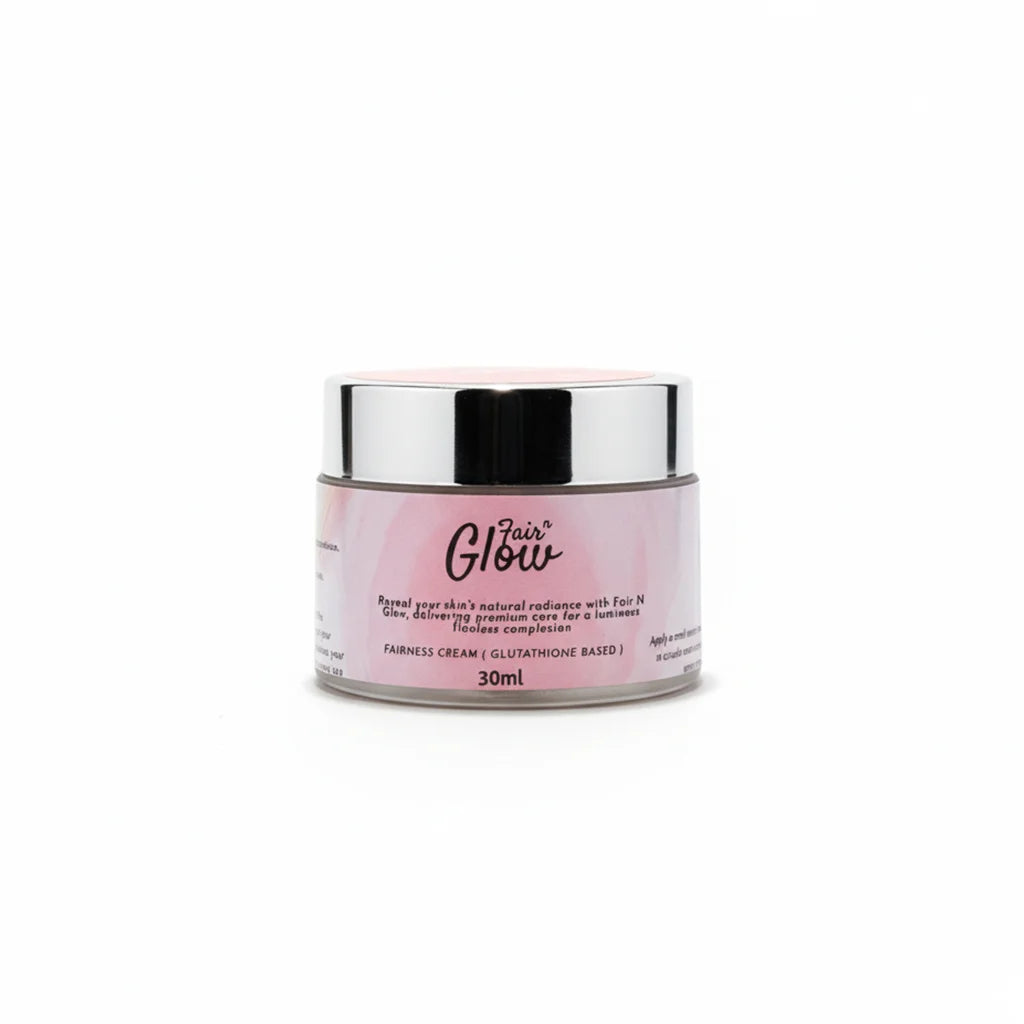 Fair Glow brightening face cream for hydrated and radiant skin.