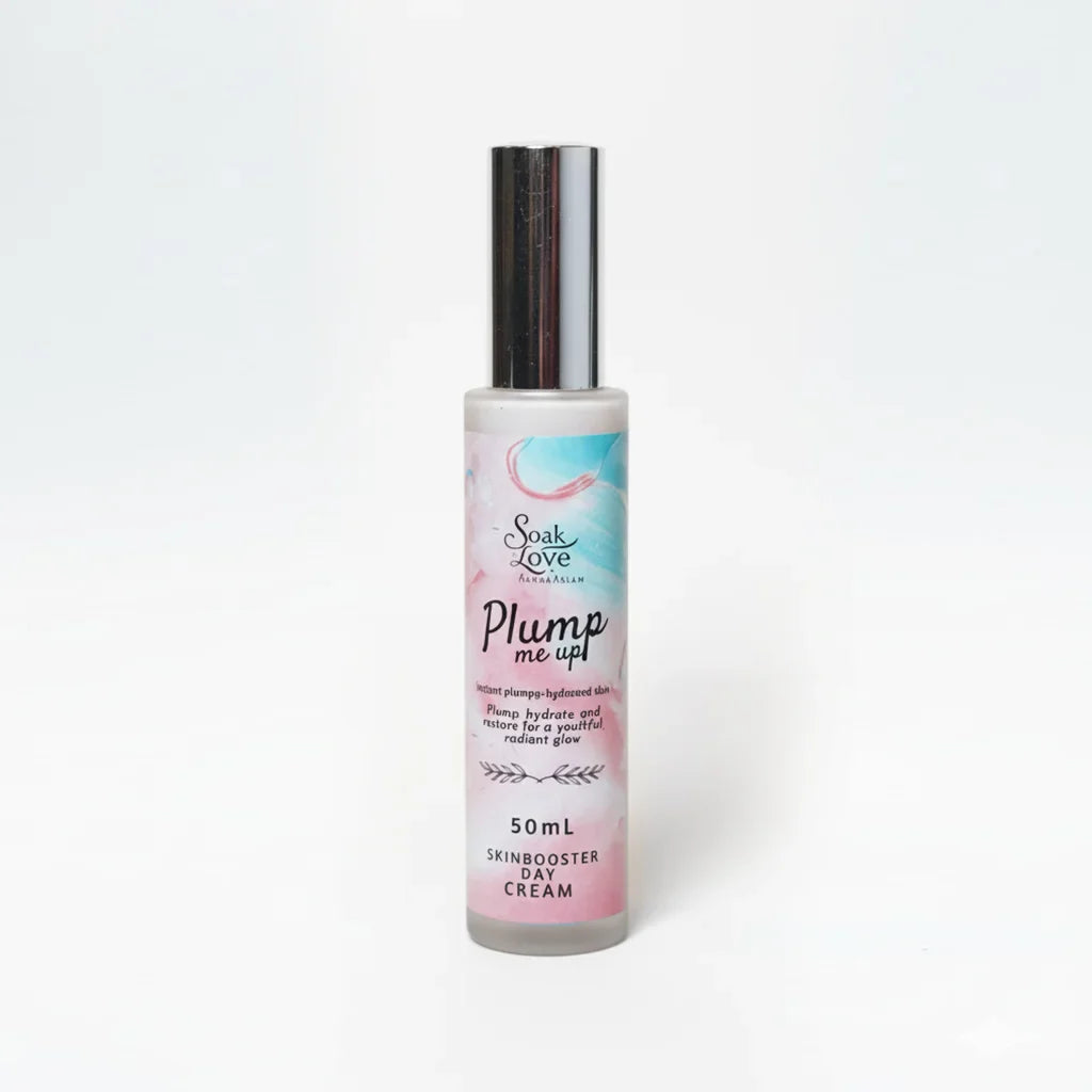 Hydrating Plump Me Up day cream for soft and radiant skin.
