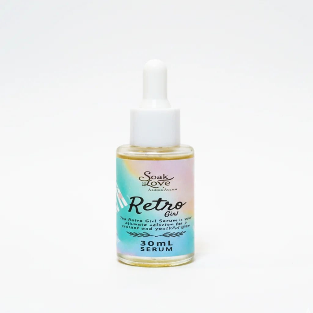 Hydrating Retro Girl face serum for youthful glowing skin.