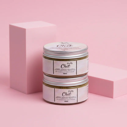 Luxury skincare cream jar for radiant and healthy-looking skin.