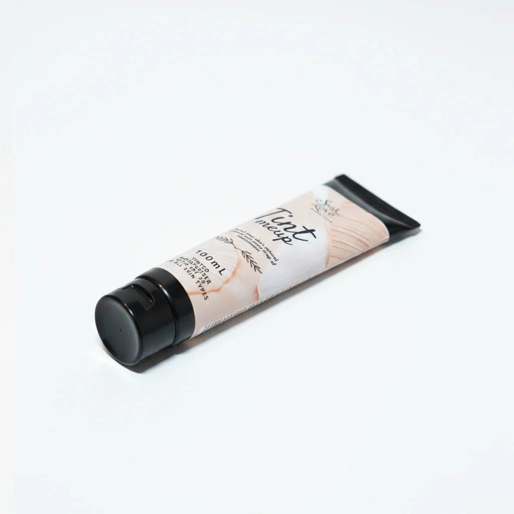 Soak Love lightweight face tint tube with natural coverage.