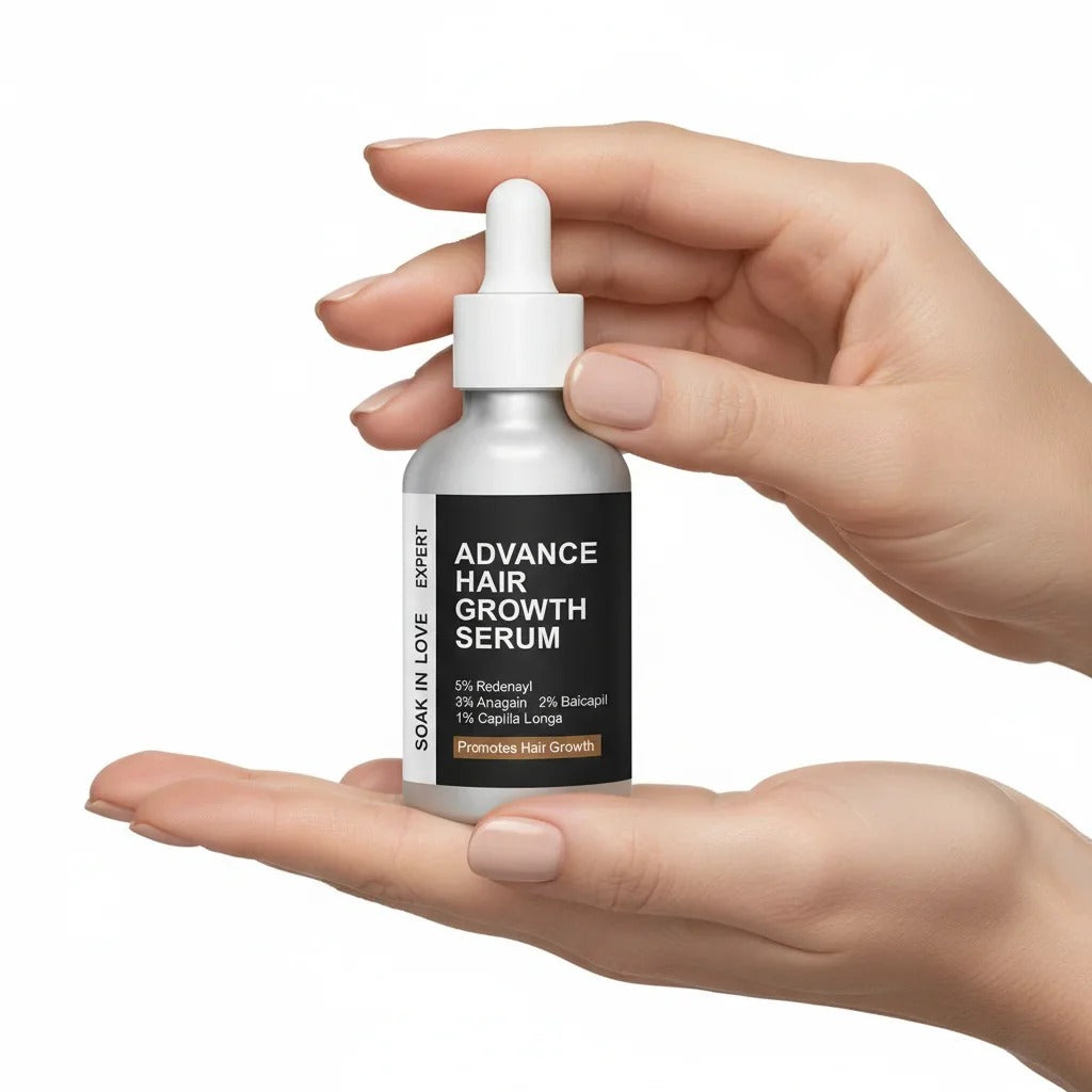 Soak in Love Expert Advance Hair Growth Serum | Redensyl, Anagain & Baicapil Formula