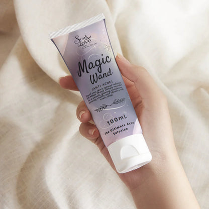 Soak in Love facial cleanser for oily and acne-prone skin.