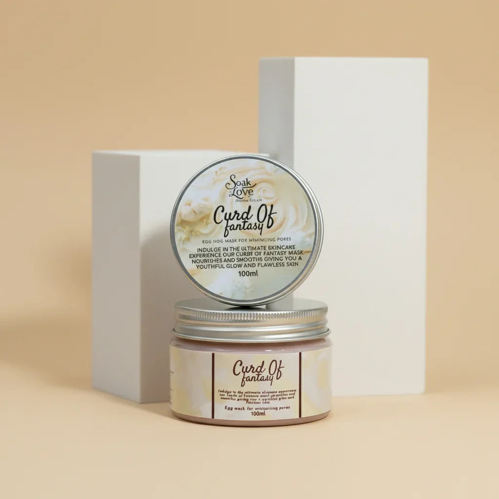 Soak in Love nourishing facial mask for smooth and radiant skin.