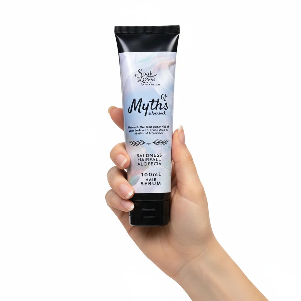Soak Love Silverlock nourishing hair serum for daily hair care.