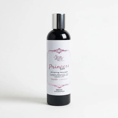 Princess Tales brightening face wash bottle for daily skincare.