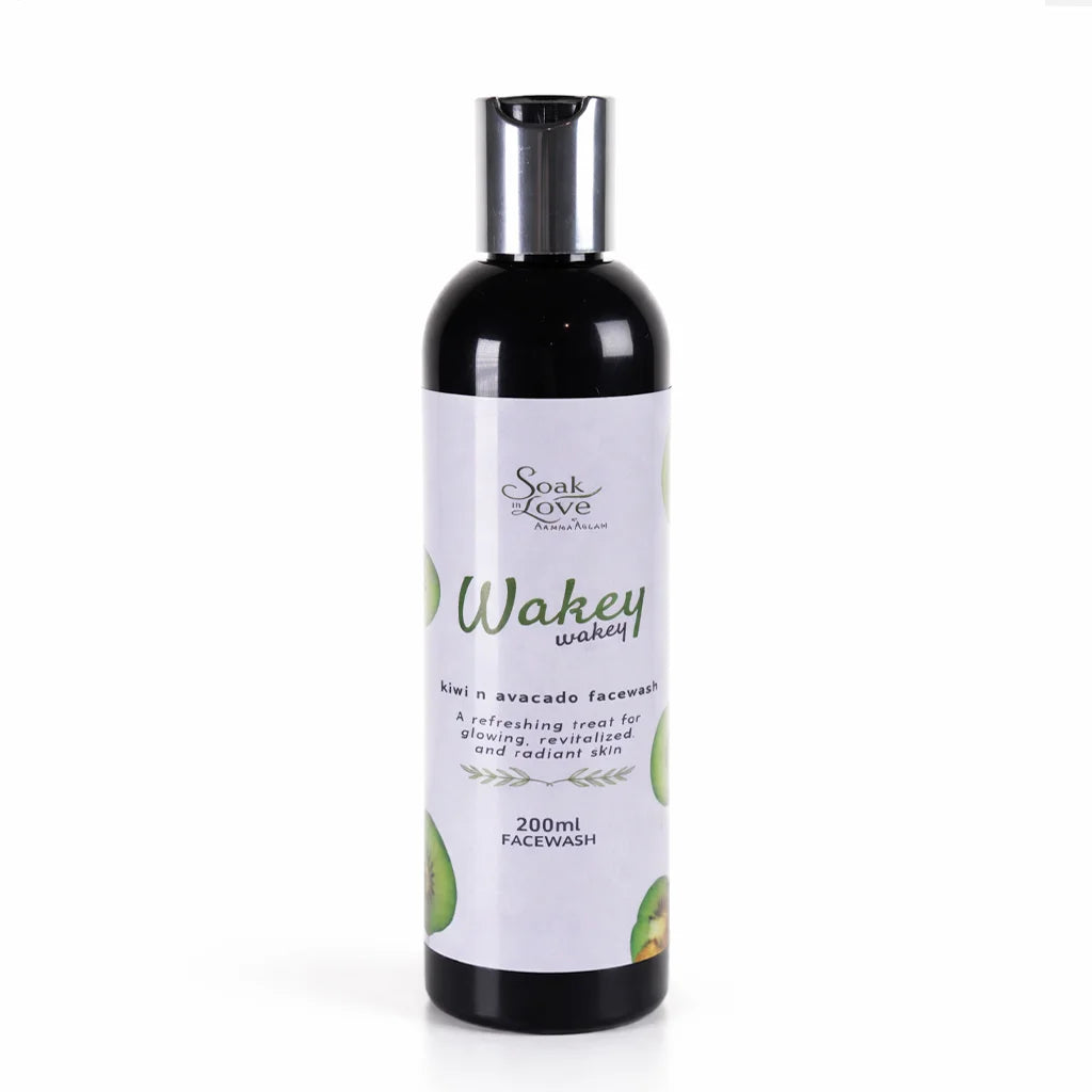 Soak Love Wakey Wakey Kiwi & Avocado Face Wash – Refreshing Hydrating Cleanser (200ml)
