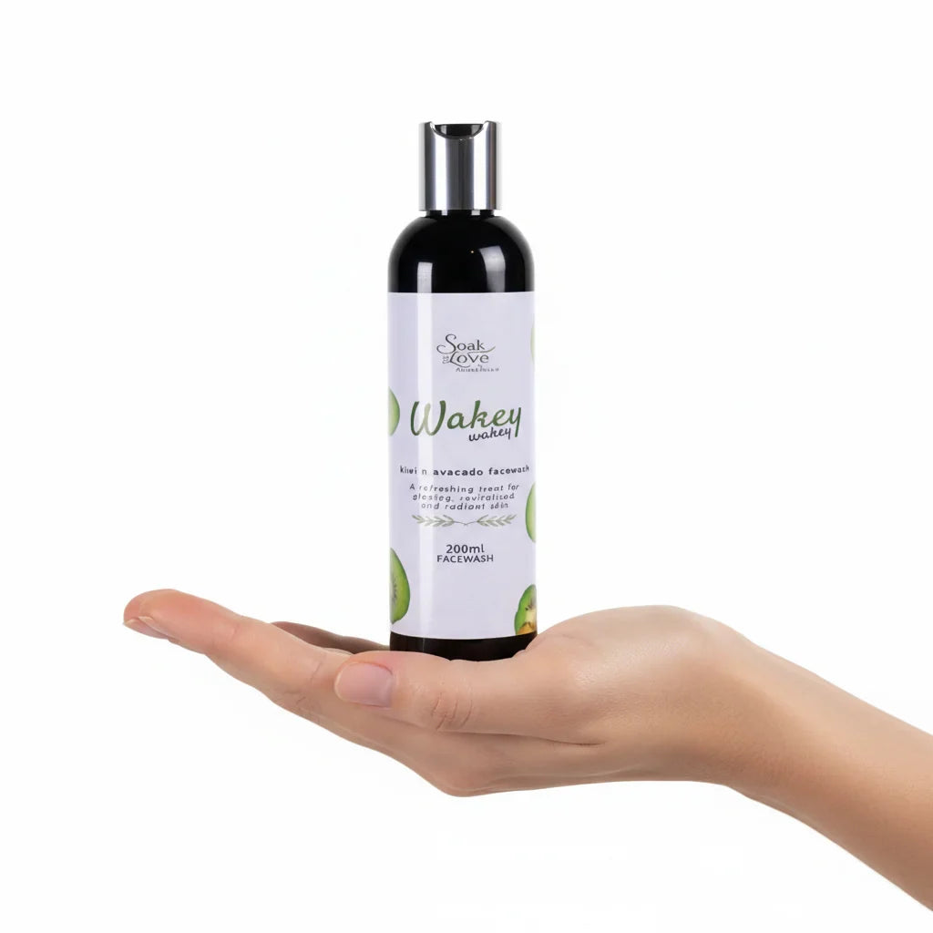 Soak Love Wakey Wakey Kiwi & Avocado Face Wash – Refreshing Hydrating Cleanser (200ml)